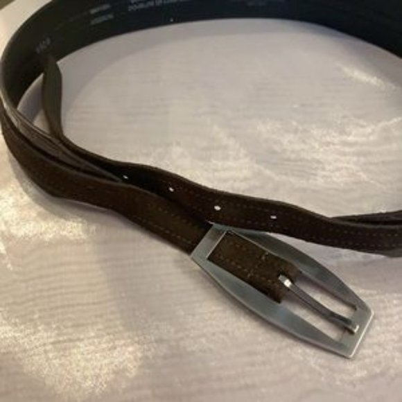 Made in🇨🇦Buffalo 💯% Crocodile Embossed Leather/Suede Belt - Picture 9 of 13